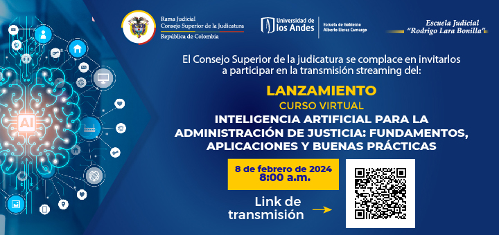 En directo, Curso Virtual "Inteligencia Artificial para la Administración de Justicia: Fundamentos, Aplicaciones y Buenas Prácticas"