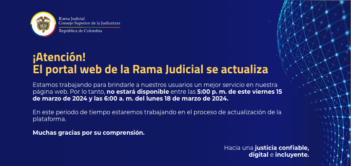 La página web de la Rama Judicial se actualiza