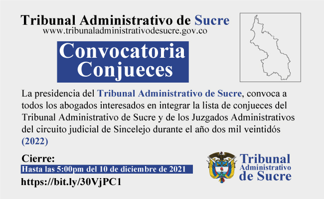 Convocatoria Conjueces 2022