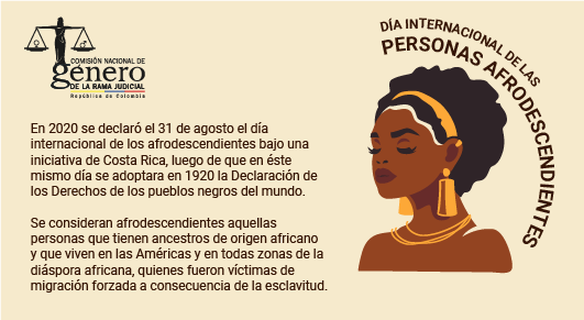 #31Ago l Día internacional de los afrodescendientes