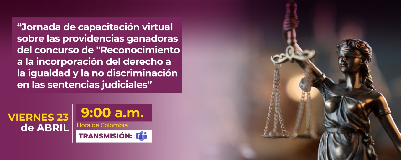 Jornada de capacitación virtual sobre las providencias ganadoras del Concurso de Sentencias de Género