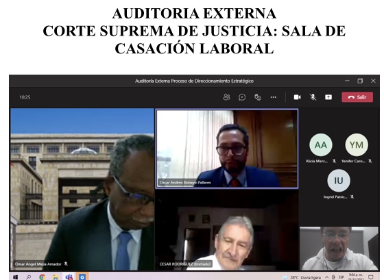AUDITORIA EXTERNA SIGCMA - SALA DE CASACIÓN LABORAL DE LA CORTE SUPREMA DE JUSTICIA
