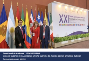 CUMBRE JUDICIAL IBEROAMERICANA EN MÉXICO